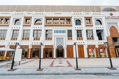 Souk Al-Mubarakiya in Kuwait City In Kuwait.