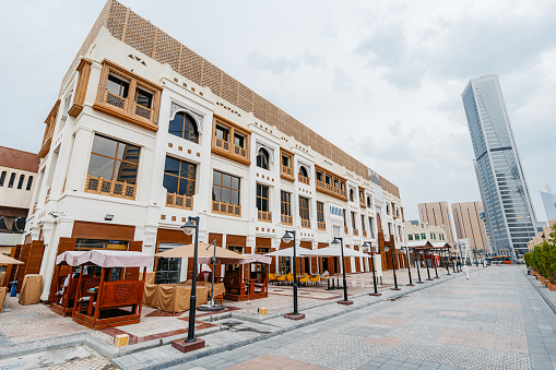 Riyadh, Saudi Arabia, KSA, Feb 01 2019, new buildings being constructed in the new financial district.