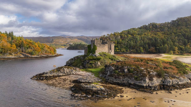istock Tioram castle Scotland aerial view 2101667270