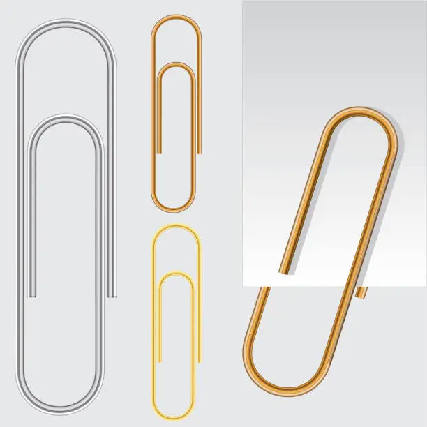 Vector illustration of Paper clip, vector eps10 illustration