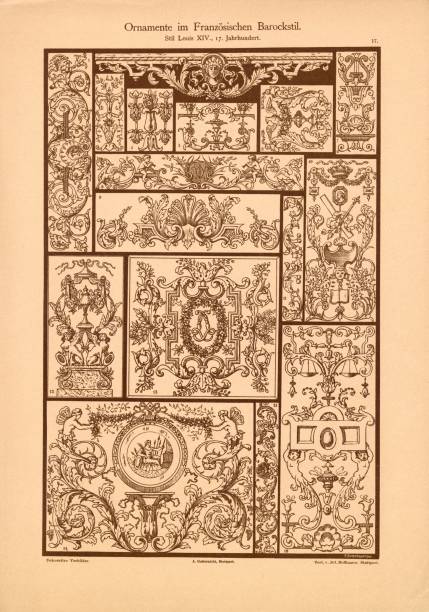 istock DECORATIVE models, ornaments in the French baroque style, Stuttgart. 2101832634