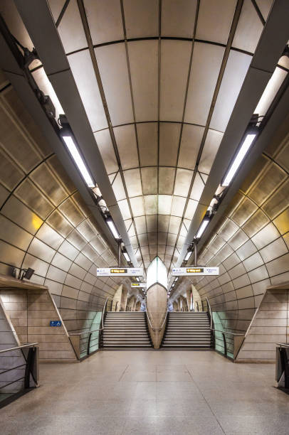 istock Futuristic architecture at Southwark underground station in London, UK 2101848071