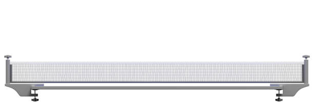 Table tennis, ping pong net, on isolated background.3d rendering