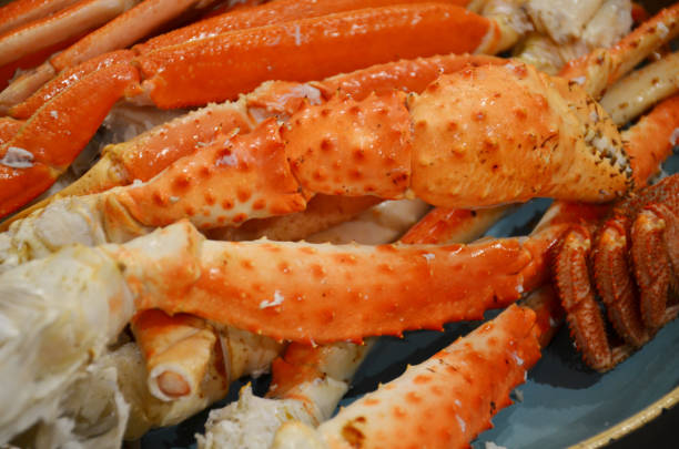 istock Alaskan crab legs. Alaska King Crab in Restaurant 2101961856