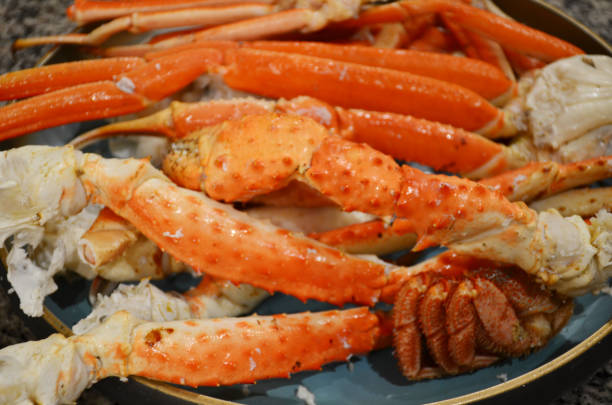istock Alaskan crab legs. Alaska King Crab in Restaurant 2101961867