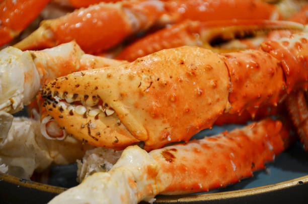 istock Alaskan crab legs. Alaska King Crab in Restaurant 2101961881