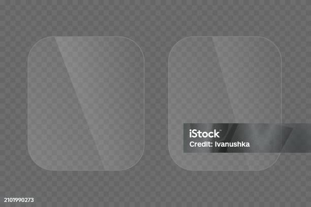 Glass Reflection Vector Light Effect For Objects Realistic Reflection Glass On Transparent ...