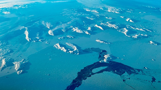 Luchtfoto van Groenland
