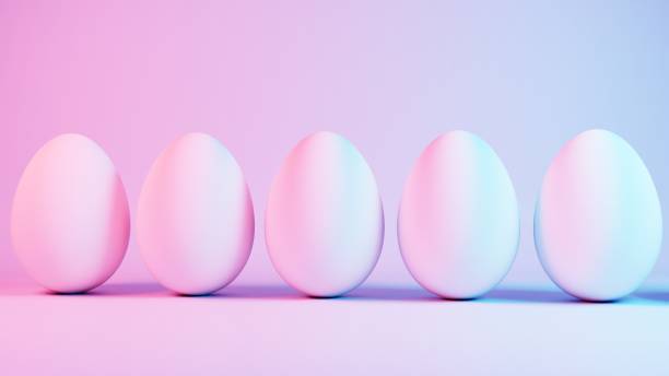 istock minimalist Easter egg design with a sleek glass texture, offering a contemporary and elegant take on traditional holiday decor. 2102019994