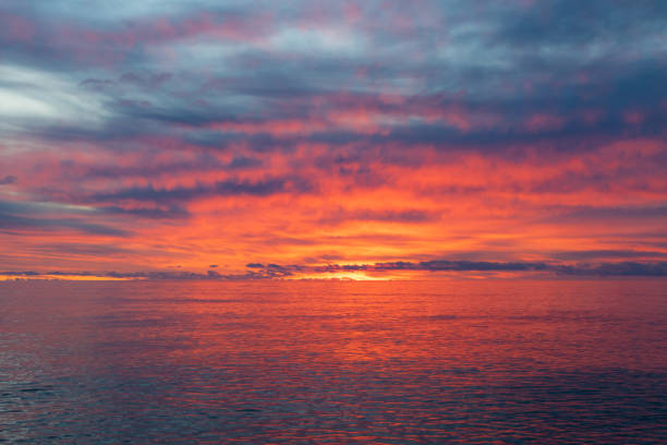 istock Beautiful sunset over the sea. Seascape. 2102052983