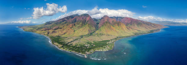 istock Panorama of Maui mountains from drone 2102081655