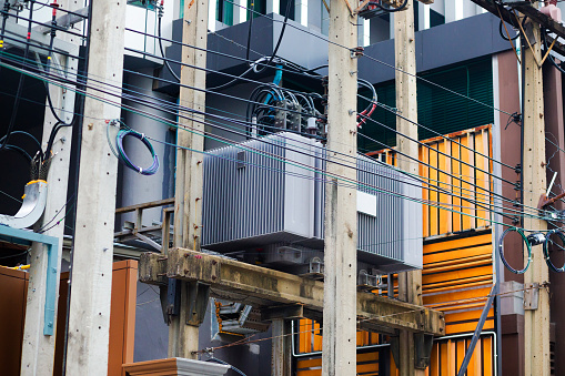 Electrical sub power station in Bangkok Sukhumvit area