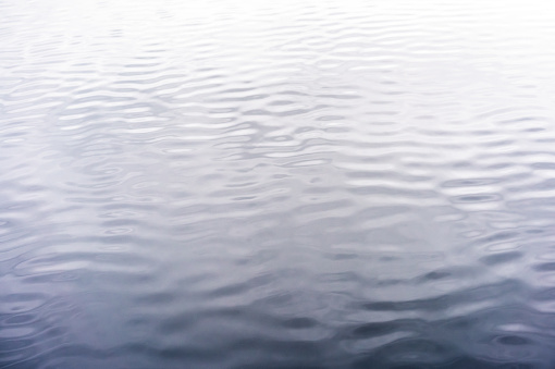 Background of a large area of water, smooth but with small gentle waves caused by a summer breeze.