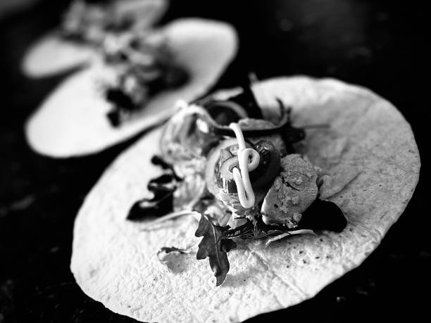 Tortilla wraps with salad and mayonnaise
