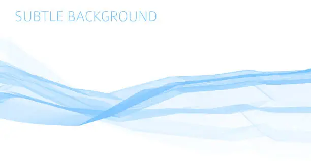 Vector illustration of Light blue thin polygonal lines on white background. Subtle graphics