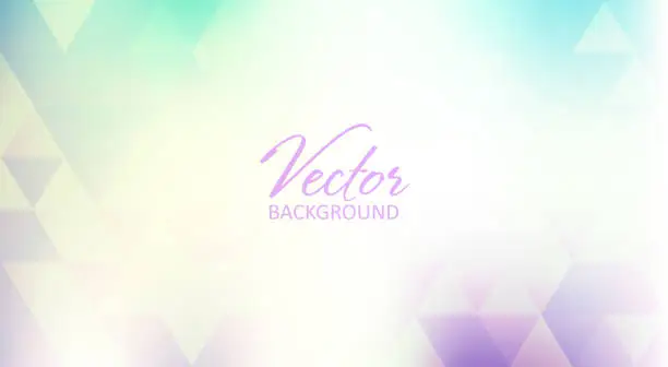 Vector illustration of Abstract warm background textured by translucent triangles. Simple vector pattern