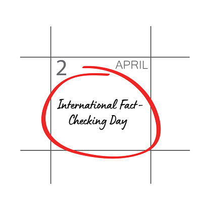 International Fact Checking Day. Template for background