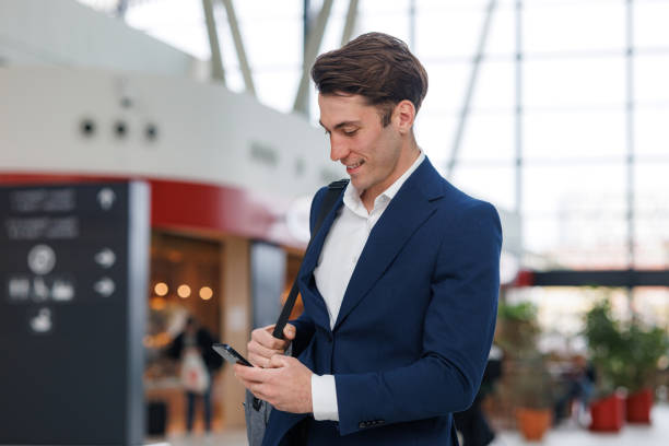 istock Business-Casual Man Ready for Train Journey 2102304223