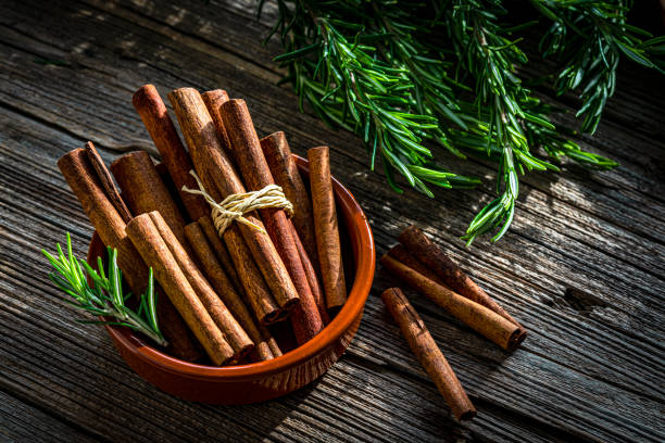 istock Cinnamon sticks and fresh rosemary 2102314186
