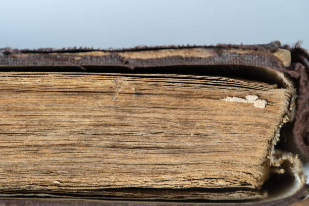 istock Very old religious book, pages background. Close up 2102321952