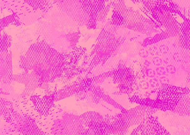 Vector illustration of Seamless pink grunge texture background vector