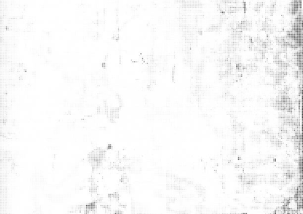Grunge half tone dots pattern on white background ベクターアートイラスト