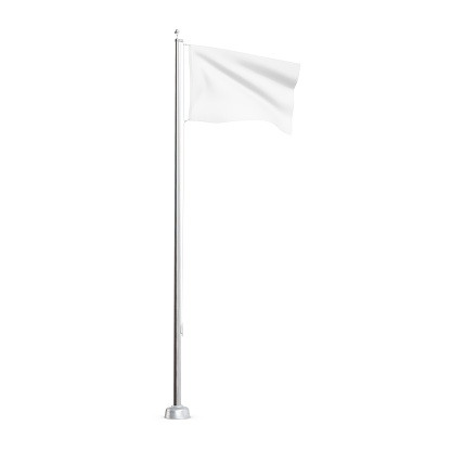 An image of a flag isolated on a white background