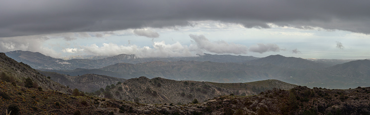 Hiking in Sierra Tejeda natural park, Spain