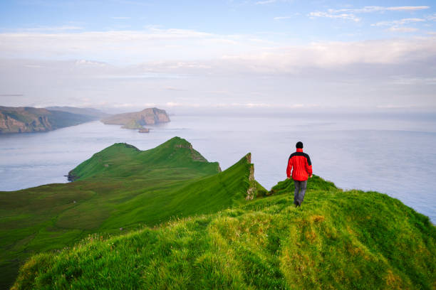 istock Hiking on Mykines, Faroe Islands 2102395740