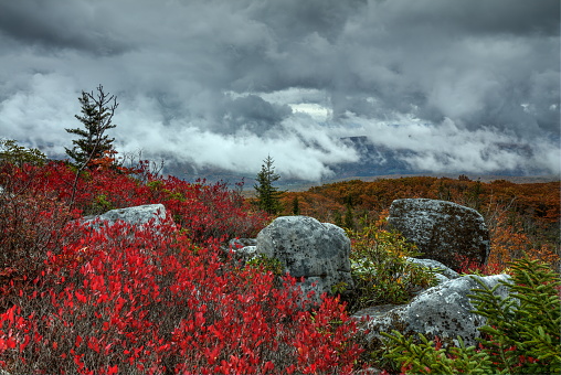 Autumn scenic landscapes of West Virginia