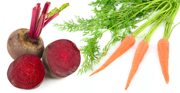 Freshly harvested homegrown Purple Dragon carrots.