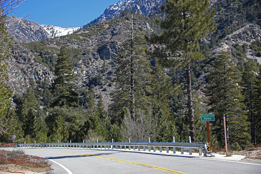 The grandeur surrounding Highway 39 at 5000ft elevation in the Angeles National Forest.