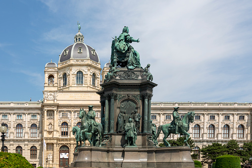 Vienna, Austria - June 20, 2023: Monument to Empress Maria Theresa in Vienna