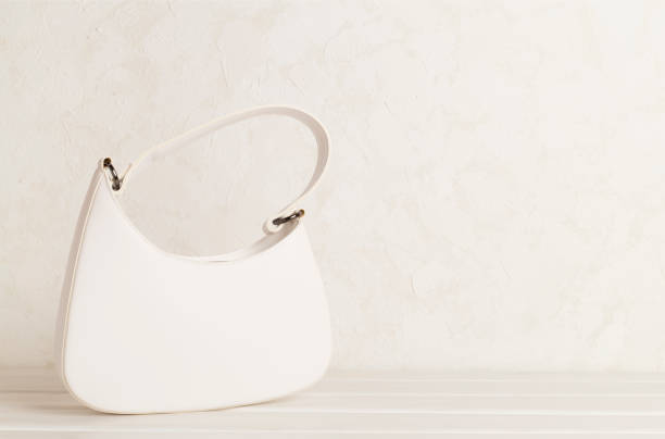 istock Trendy woman bag on color background 2102502236