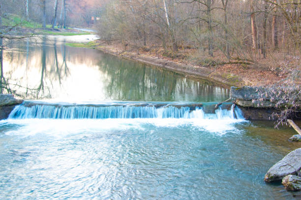 istock Waterfall-Lower Pipe Creek Falls-Cass County, Indiana 2102511661