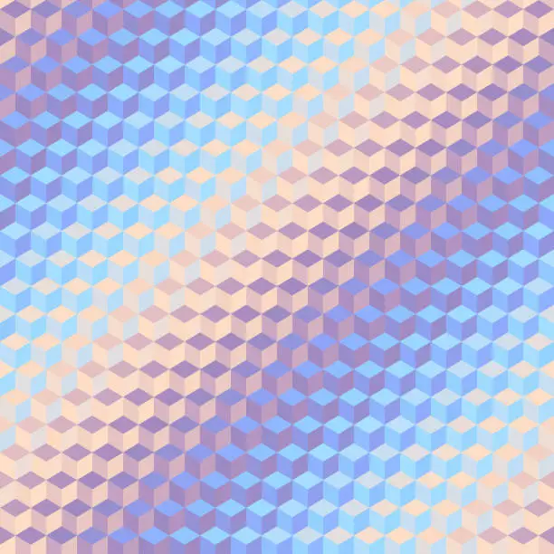 Vector illustration of Geometric abstract pattern moire overlay style. Abstract square texture