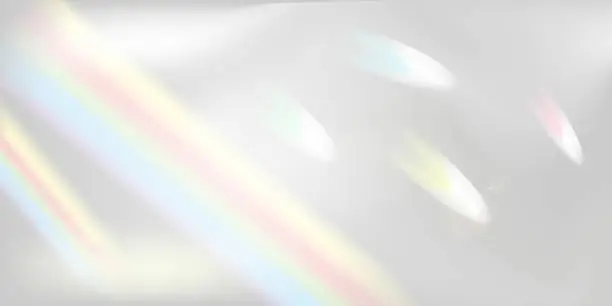 Vector illustration of Prism rainbow light background