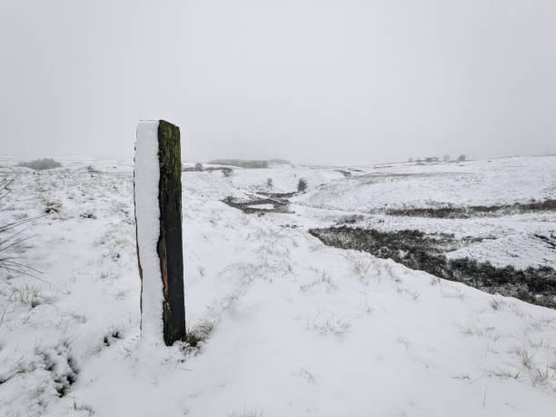 istock Walking around Cheesden in Lancashire, in the snow 2102583331