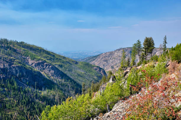 istock Myra Canyon and Kelowna from Kettle Valley Railway Line 2102592219