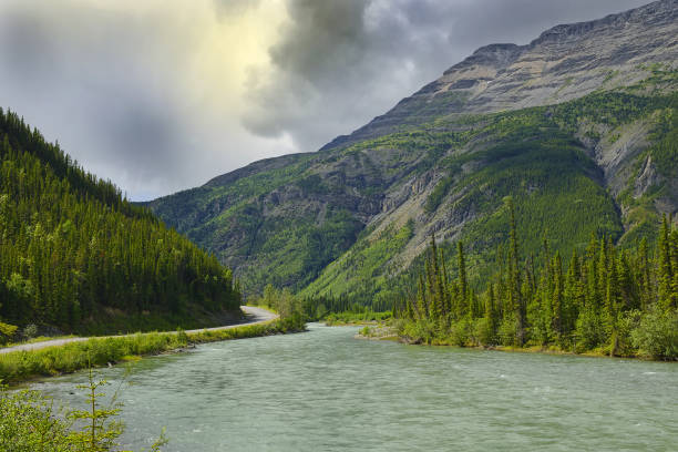 Toad River Valley, Northern Rockies, Alaska Highway, British Columbia, Canada