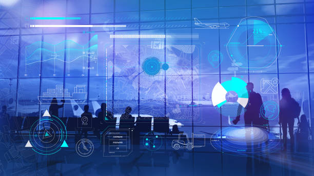istock Infographics on the topic of transporting goods and passengers. 2102734149