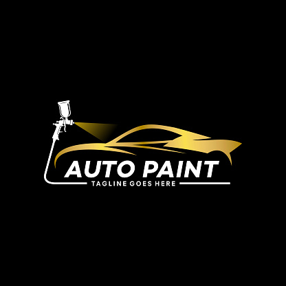paint car logo design vector illustration