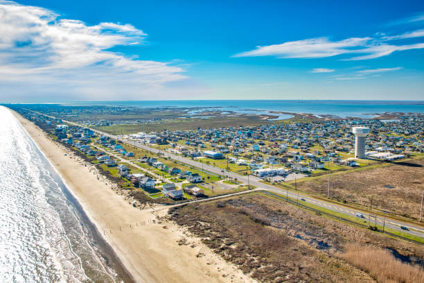 Jamaica Beach, Texas Aerial