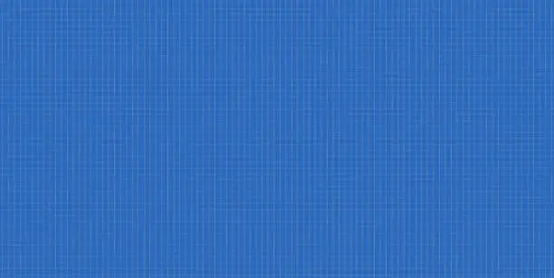 Vector illustration of Blue mosaic grid background on graph paper