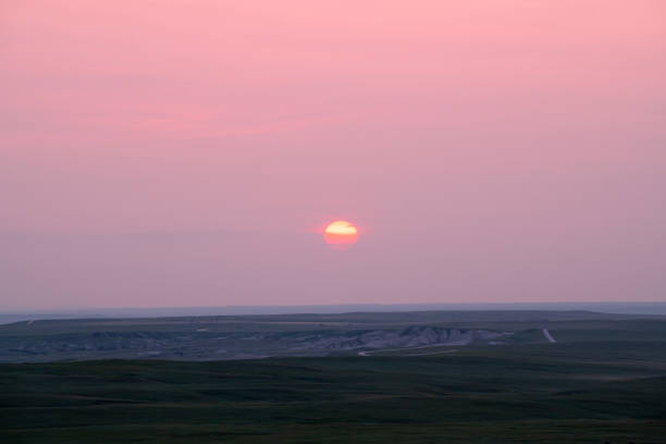 Sunset at Badlands National Park, South Dakota, USA