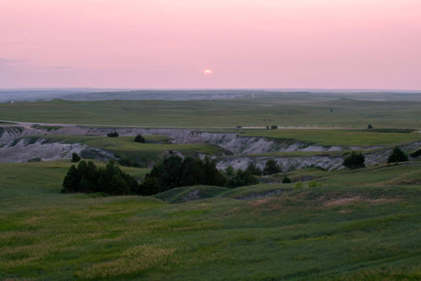 Sunset at Badlands National Park, South Dakota, USA