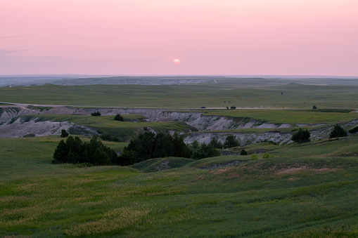 Badlands - South Dakota: sunset