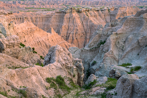 Sunset at Badlands National Park, South Dakota, USA