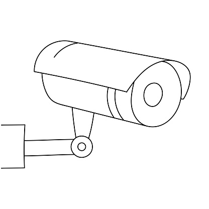 Security Camera Concept Vector Illustration
