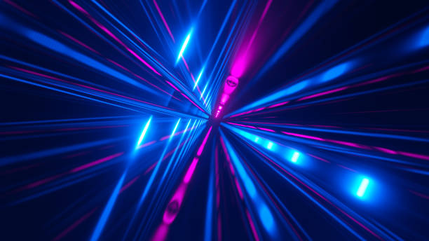 istock High-Speed Flight In A Cyber Tunnel, 3D Illustration 2102869711
